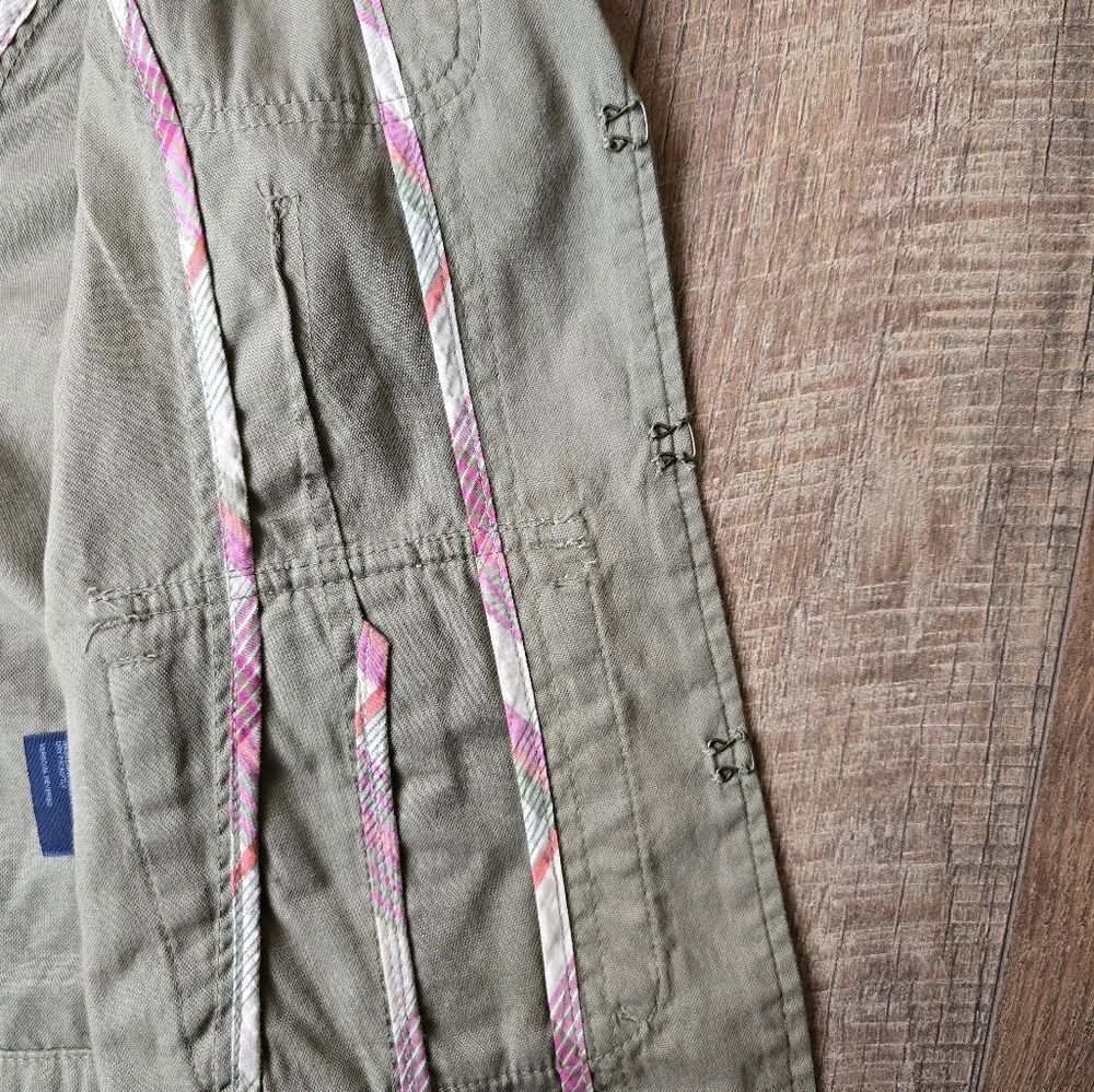 Tommy Hilfiger Army Green Utility Vest With Pockets Size Small - Picture 4 of 7
